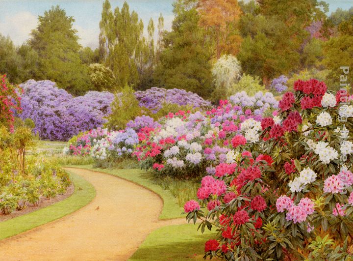 The Rhododendron Walk painting - George Marks The Rhododendron Walk art painting